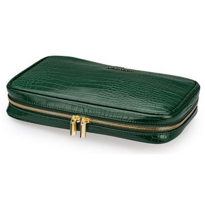 Alameda Jewelry Organizer Case - Crocodile Green